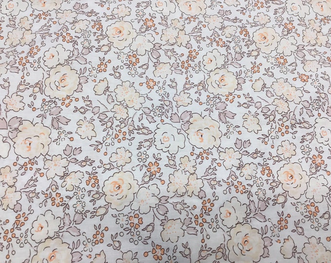 Felicite Sepia, Tana lawn fabric from liberty of London, exclusive