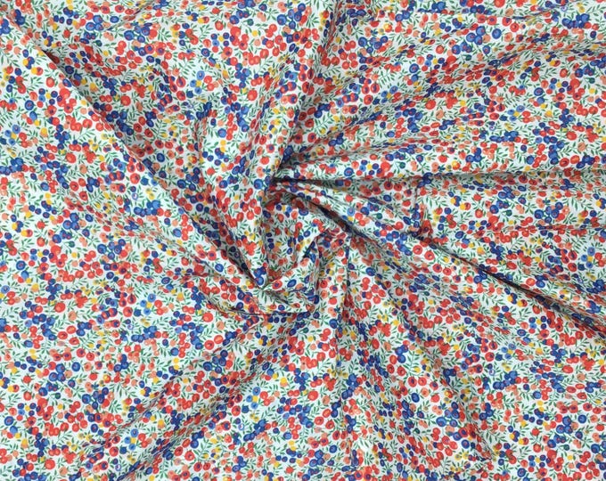 Tana lawn fabric from Liberty of London Wiltshire bud grenadine coloris E