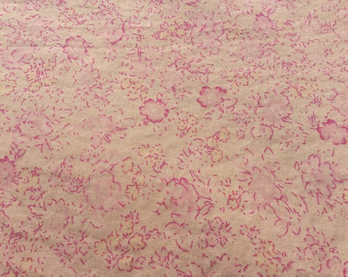 English Pima lawn cotton fabric, Pink Roses