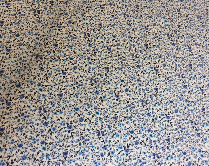 English Pima lawn cotton fabric, priced per 25cm. Flowers