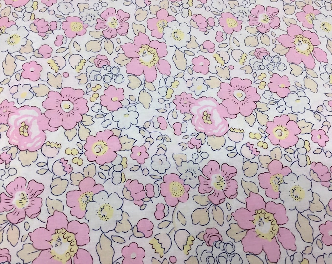 Exclusive Betsy Sweet, bleached Tana lawn fabric from Liberty of London