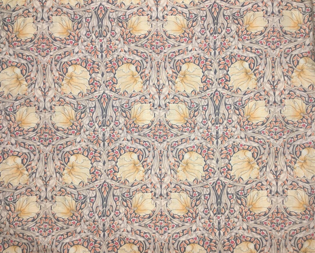 English Pima Lawn Cotton Fabric, Golden Jugend Print - Etsy
