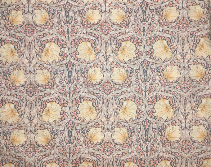English Pima lawn cotton fabric, golden jugend print