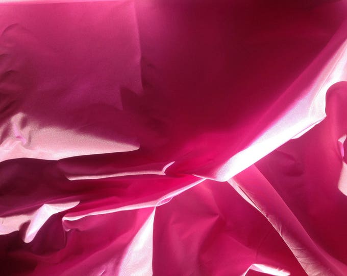 Pure silk fabric, hot pink