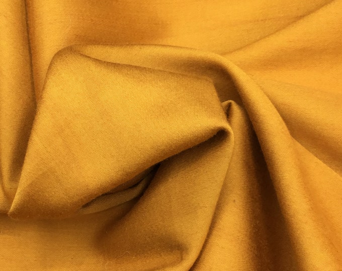 High quality cotton sateen or cotton satin, changing curry or safran coloir