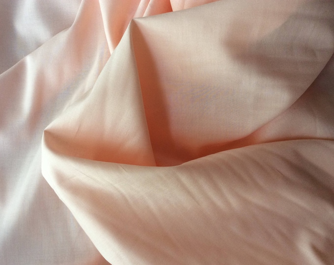 Plain cotton lawn fabric, soft peach no27