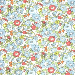Tana lawn fabric from Liberty of London, Betsy Ann baby pink