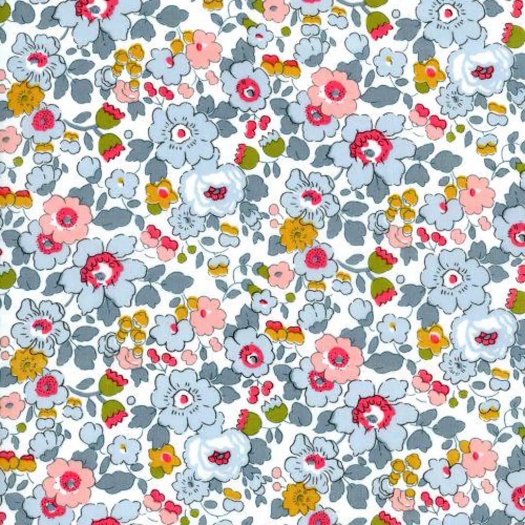 Tana Lawn Fabric From Liberty of London, Betsy P Porcelaine - Etsy