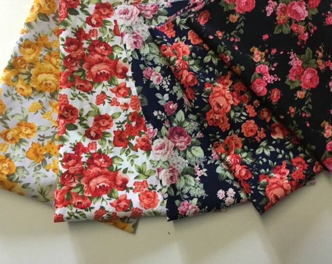 5 FQ floral cotton poplin