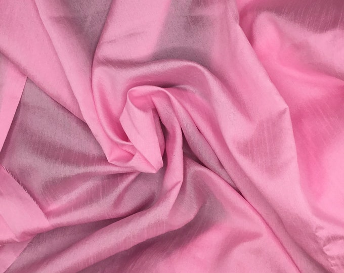 Princess pink faux dupioni silk organza fabric