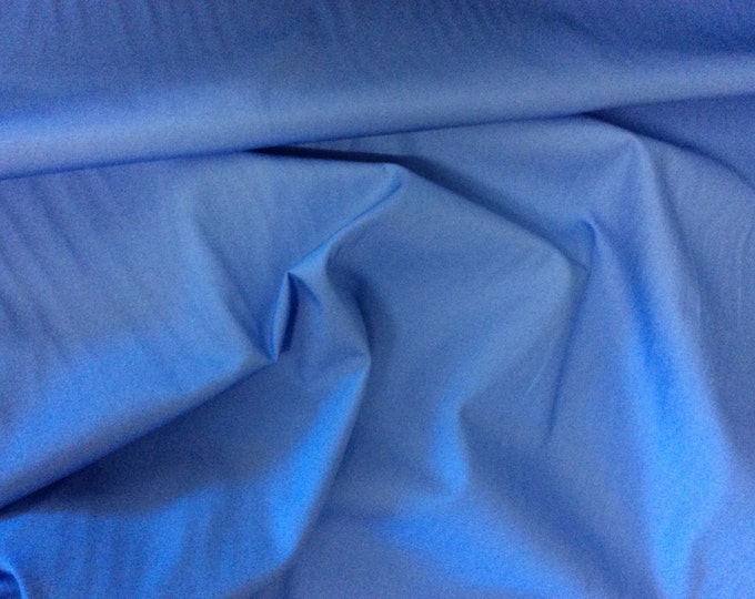 High quality cotton poplin dyed in JapaN. Mid blue no21