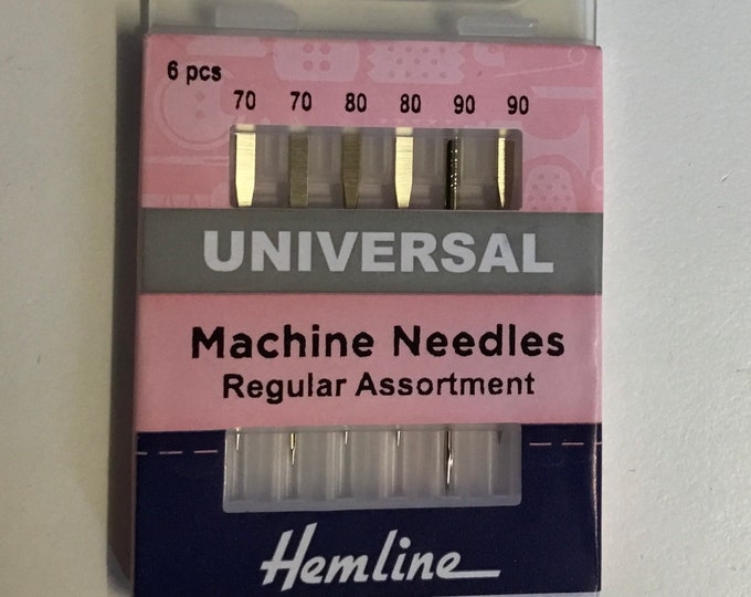 6 assorted Hemline stretch sewing needles