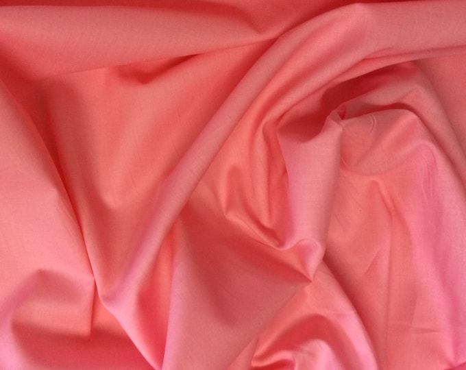 High quality cotton lawn dyed in Japan. Coral pink no45