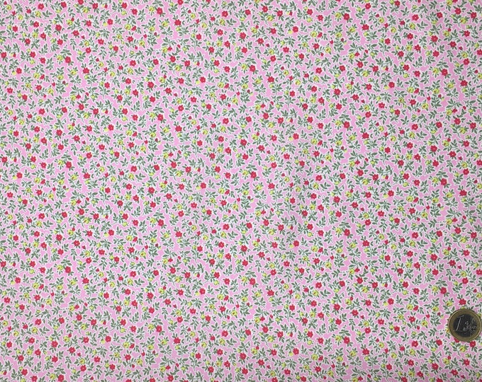 High quality cotton poplin dyed in Japan with Floral print