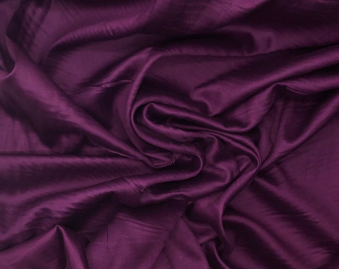 High quality cotton sateen purple eggplant nr182