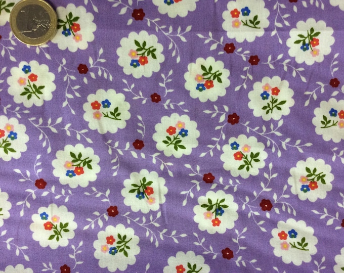 High quality cotton poplin dyed in Japan with Floral print