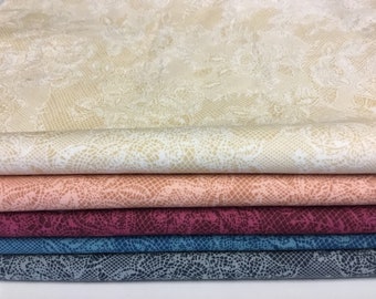 Total 2m50 (5pc 50cm*1m12) lace print cotton poplin