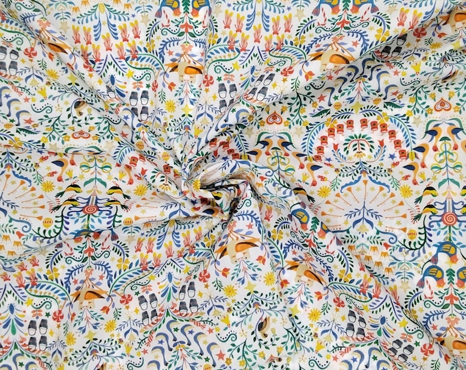 Tana lawn fabric from Liberty of London, twelve days of Christmas