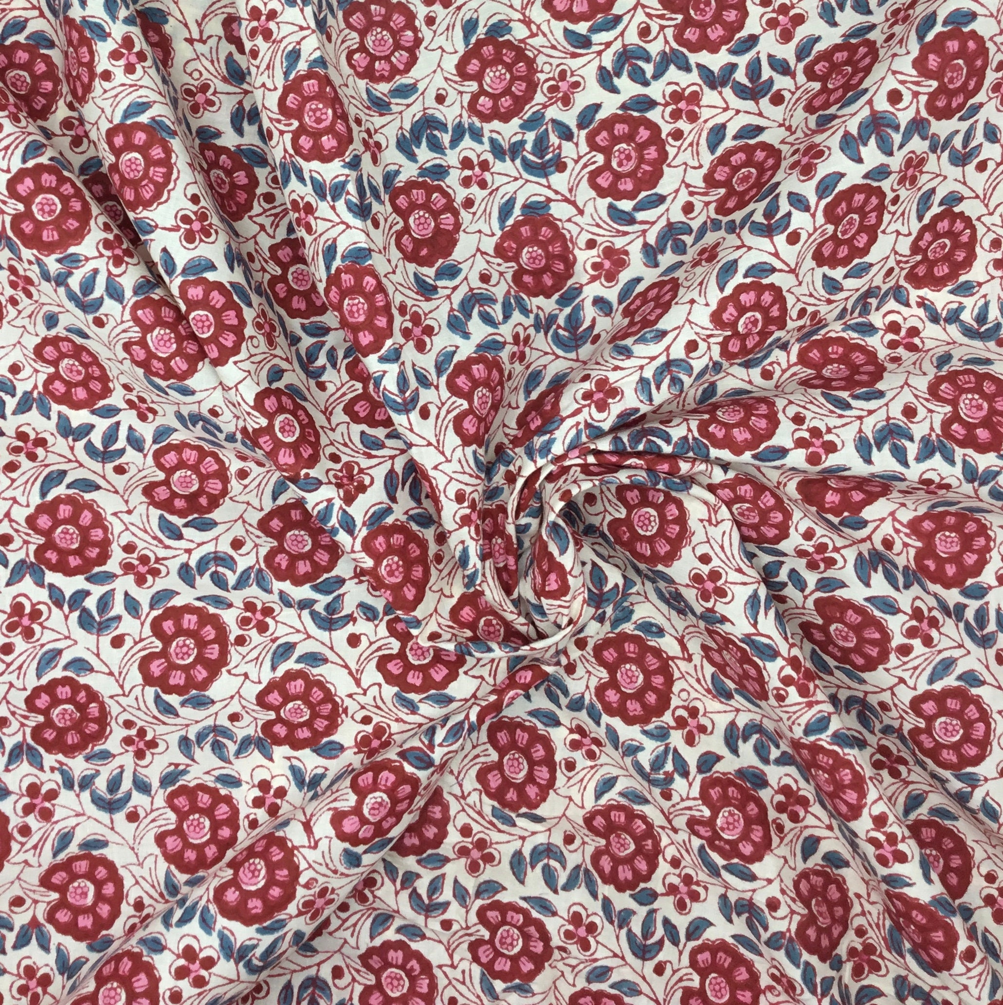 Printed Cotton Muslin Fabric