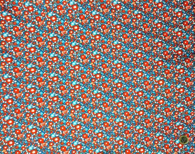 Tana lawn fabric from Liberty of London Betsy Ann navy