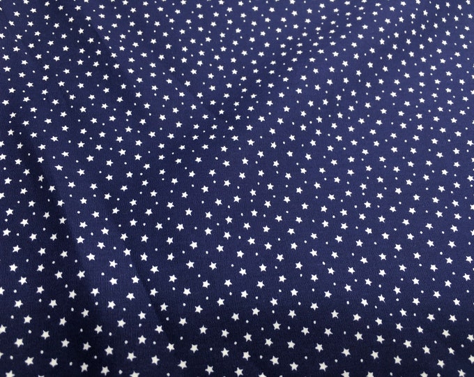 oekotex certified cotton poplin, with stars on navy