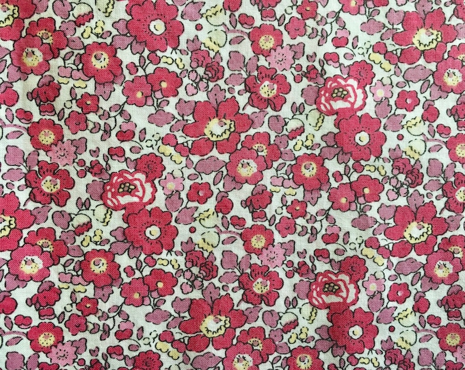 Tana lawn fabric from Liberty of London, exclusive Betsy Ann Cerise