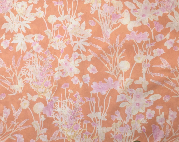English Pima lawn cotton fabric, Provence Field