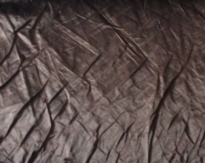 Cotton satin or thick, very satiny brown cotton satin for making curtains, decoration...