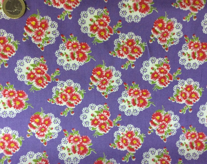 High quality cotton poplin dyed in Japan with Floral print