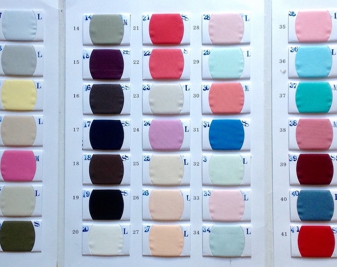 A sample or a swatch of every plain cotton lawn in stock