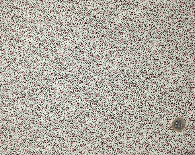 English Pima lawn cotton fabric, priced per 25cm. Flowers