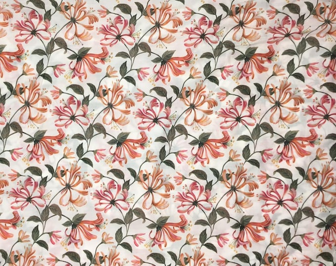 Tana lawn fabric from Liberty of London, Honeysuckle