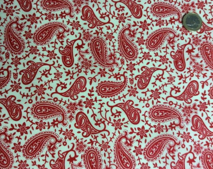 High quality cotton poplin dyed in Japan, paisley print