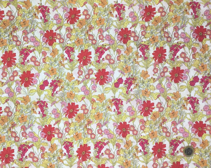 English Pima lawn cotton fabric, summer field