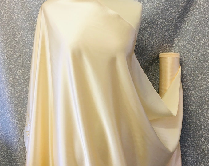 Cream or ivory nr5, High quality silky satin back, close to genuine silk crepe, backed crepe.