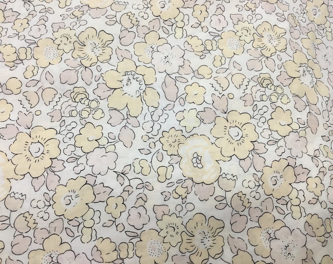 Exclusive Betsy Autumn in Provence, bleached Tana lawn fabric from Liberty of London