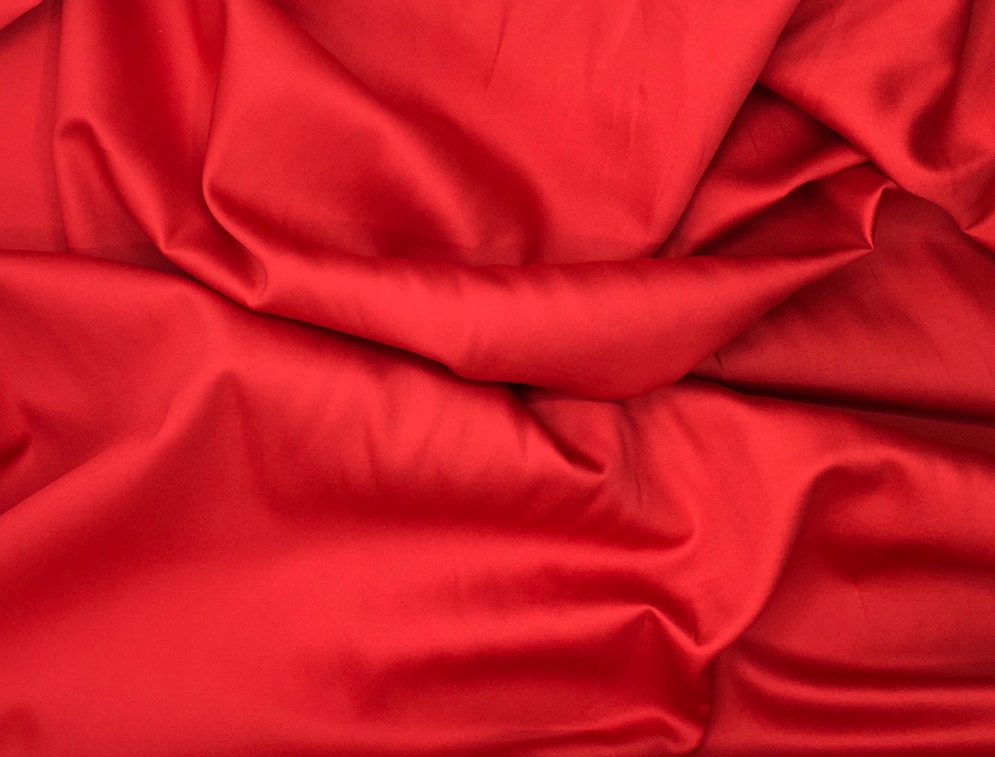 Buy High Quality Cotton Satin, Red Nr17 Online in India 