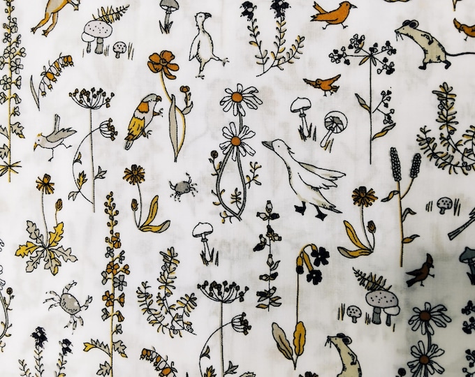 Tana lawn fabric from Liberty of London, Theo Blue Dust