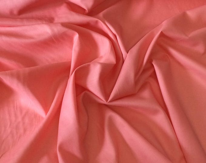 Plain cotton lawn fabric, salmon pink no30