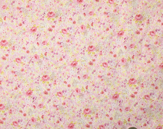 English Pima lawn cotton fabric, June Roses