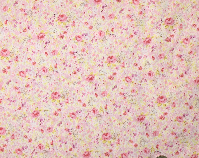 English Pima lawn cotton fabric, June Roses