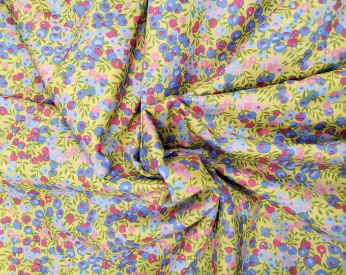 Tana lawn fabric from Liberty of London, yellow Betsy