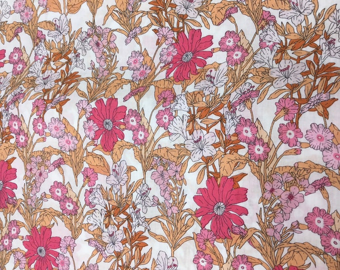 English Pima lawn cotton fabric, September Floral