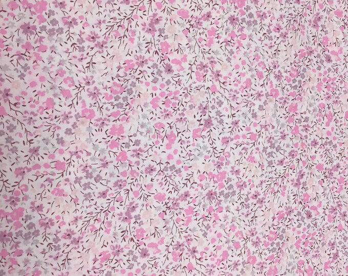 Tana lawn fabric from Liberty of London exclusive Phoebe lilac bleached print