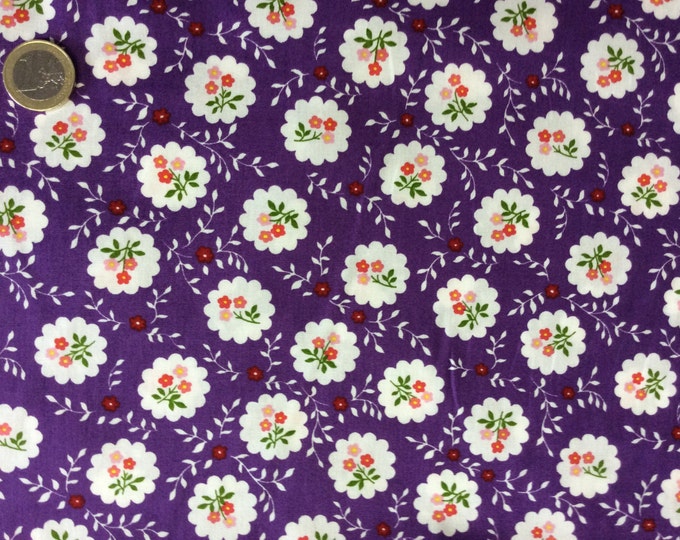 High quality cotton poplin dyed in Japan with Floral print