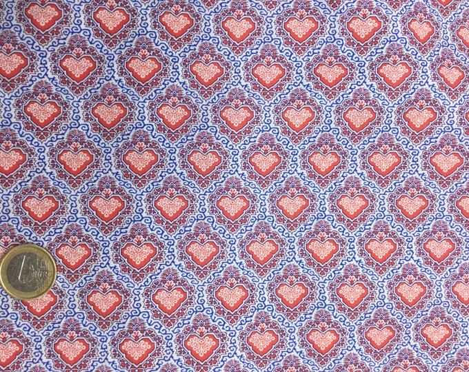 Tana lawn fabric from Liberty of London, Kind of Hearts