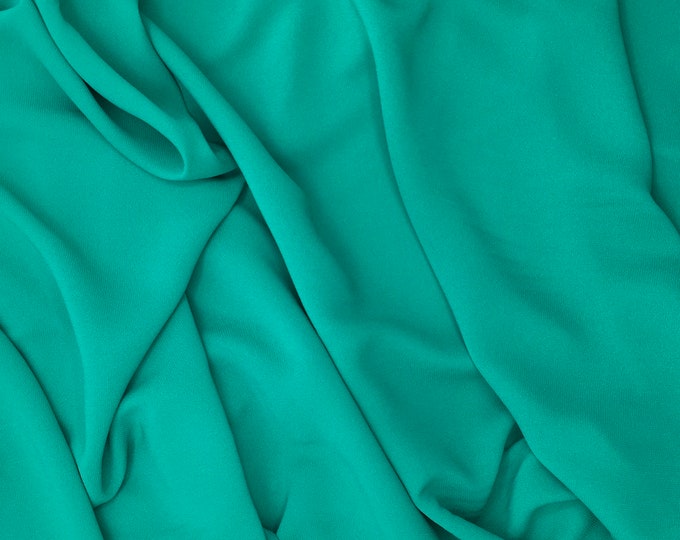 High quality Faux Silk Chiffon. Lagoon green no25