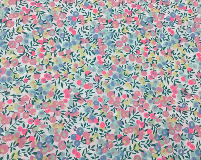 Tana lawn fabric from Liberty of London, Wiltshire Vahiné fluo