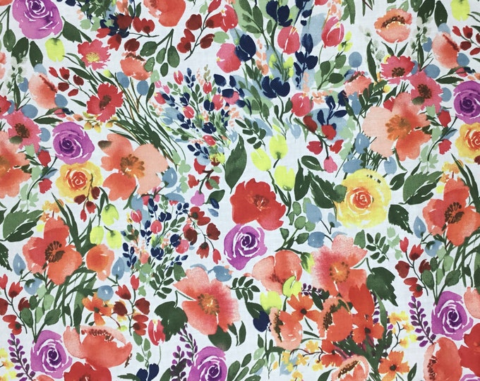 English Pima lawn cotton fabric, Parfum d’ete