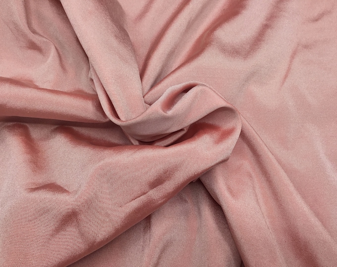 Faux silk fabric or artificial silk, lightweight, two tone pink, sold per meter (39”)